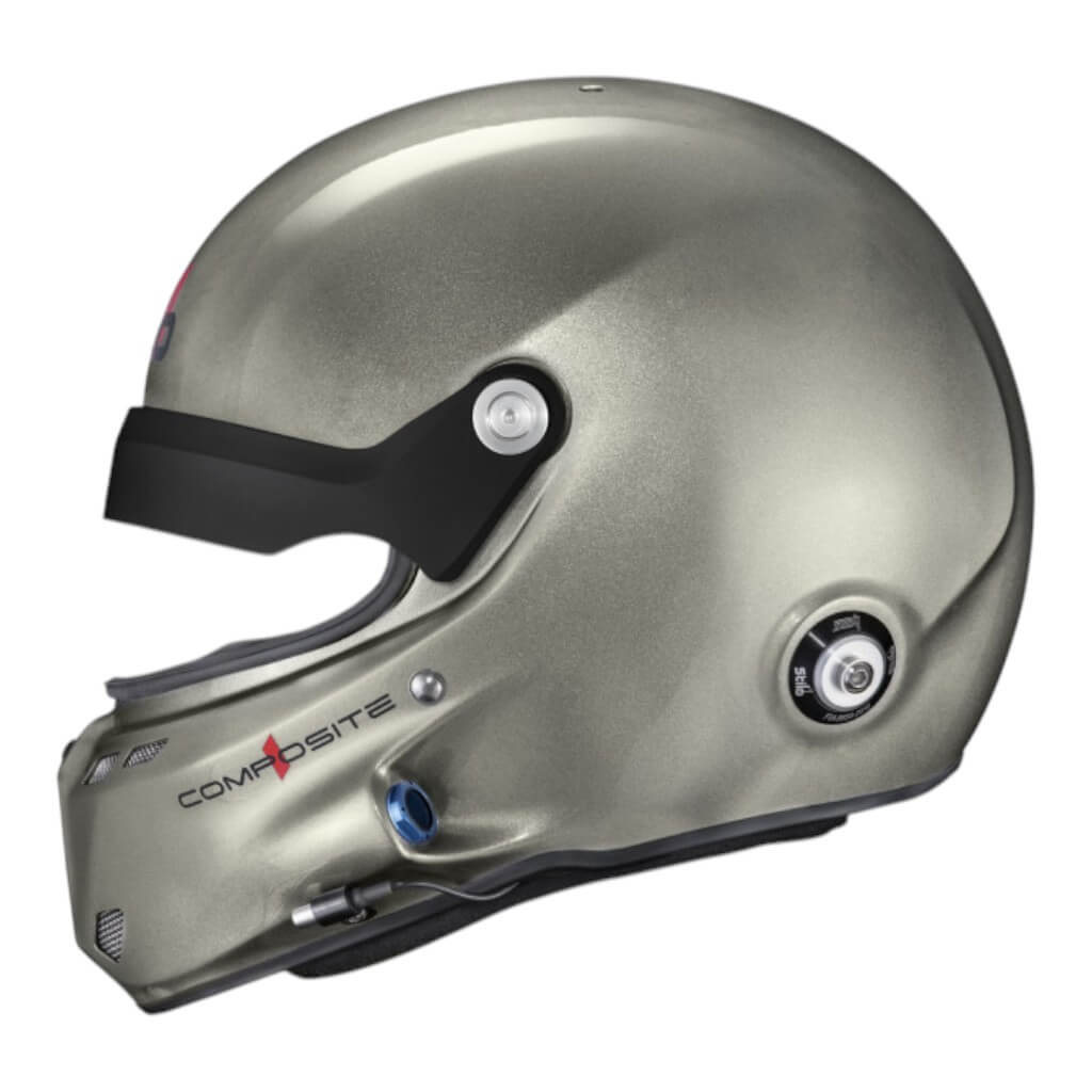 STILO AA0802CG2X55 Full-Face Helmet ST6 GT Composite Turismo, FIA 8859-24 Hans, Titanium/ Black, Size 55 Photo-1