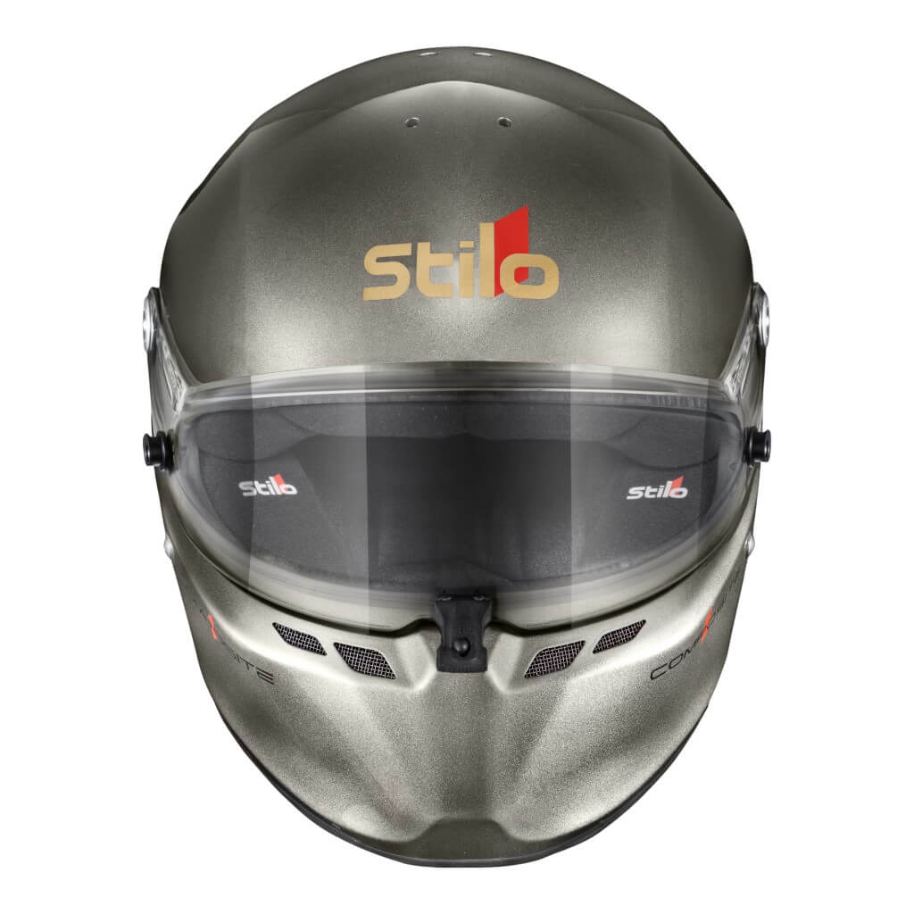 STILO AA0810AG2Y54 Full-Face Helmet ST6 FN Composite, FIA 8859-24 Hans, ABP, Titanium/ Black, Size 54 Photo-2
