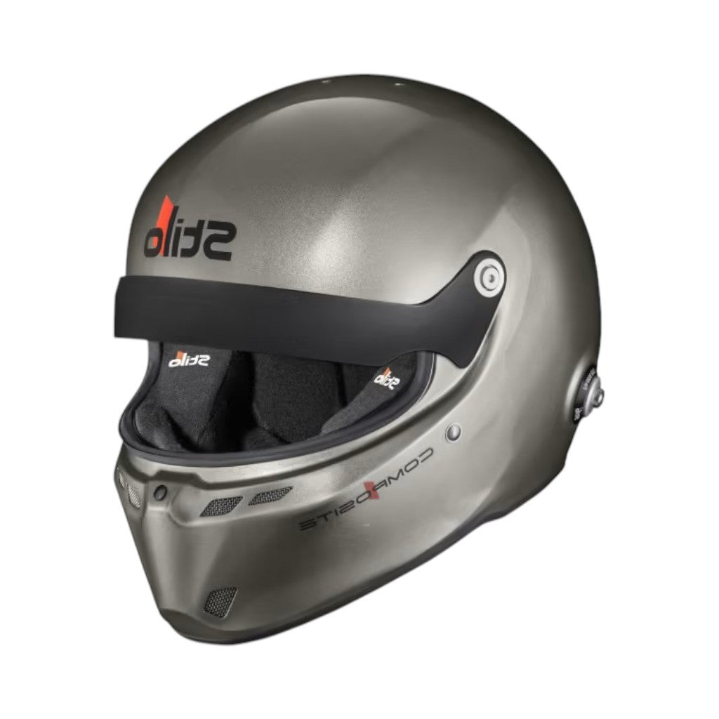 STILO AA0812AG2X59 Full-Face Helmet ST6 GTN Composite, FIA 8859-24 Hans, Titanium/ Black, Size 59 Photo-0