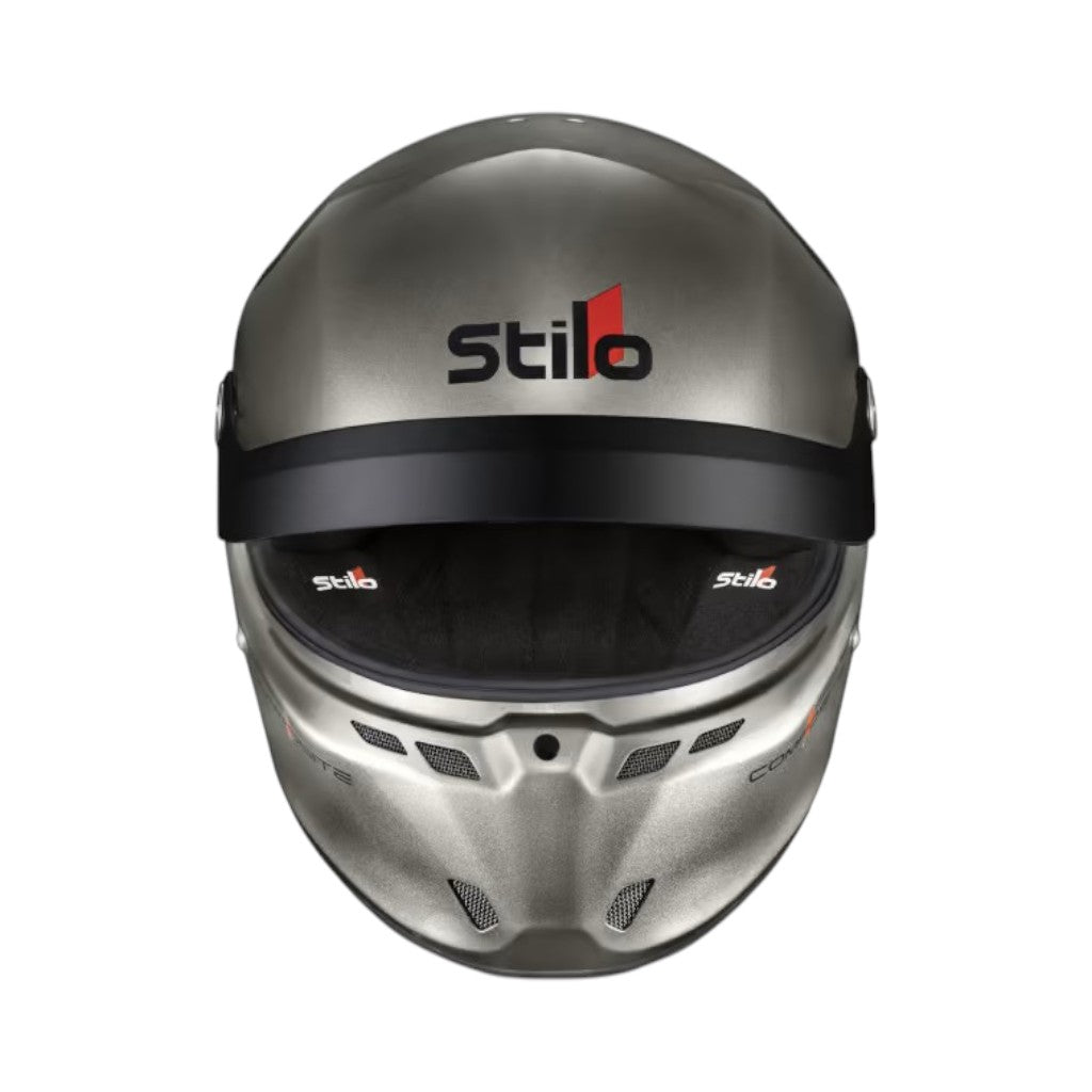 STILO AA0812AG2X57 Full-Face Helmet ST6 GTN Composite, FIA 8859-24 Hans, Titanium/ Black, Size 57 Photo-1