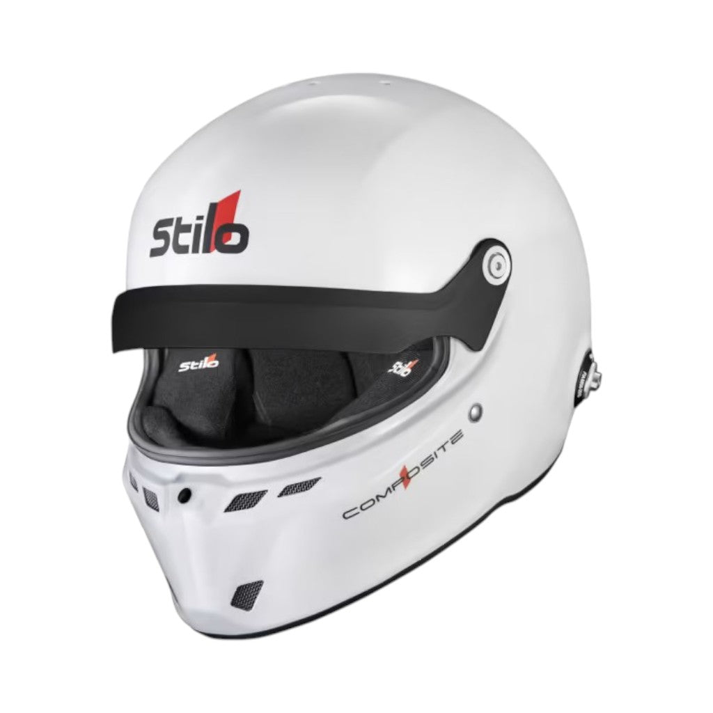 STILO AA0812AG2X610101 Full-Face Helmet ST6 GTN Composite, FIA 8859-24 Hans, White/ Black, Size 61 Photo-0