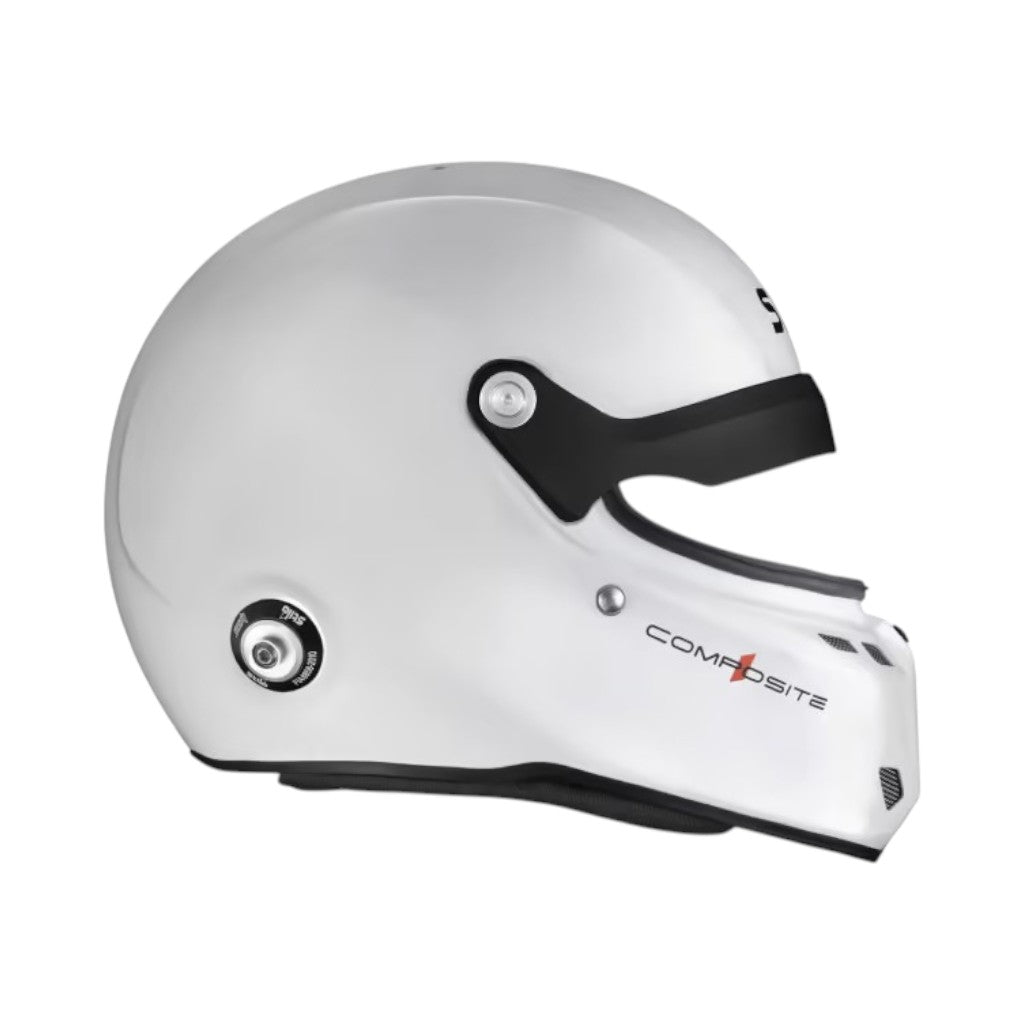STILO AA0812AG2X630101 Full-Face Helmet ST6 GTN Composite, FIA 8859-24 Hans, White/ Black, Size 63 Photo-3