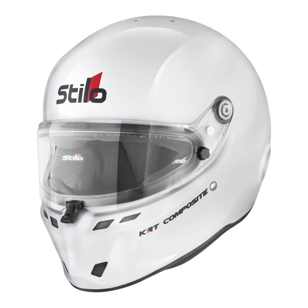 STILO AA0814AH2L64 Karting Helmet ST6 KRT Composite FIA 8878-2024 K2025, White/Black, Size 64 Photo-0