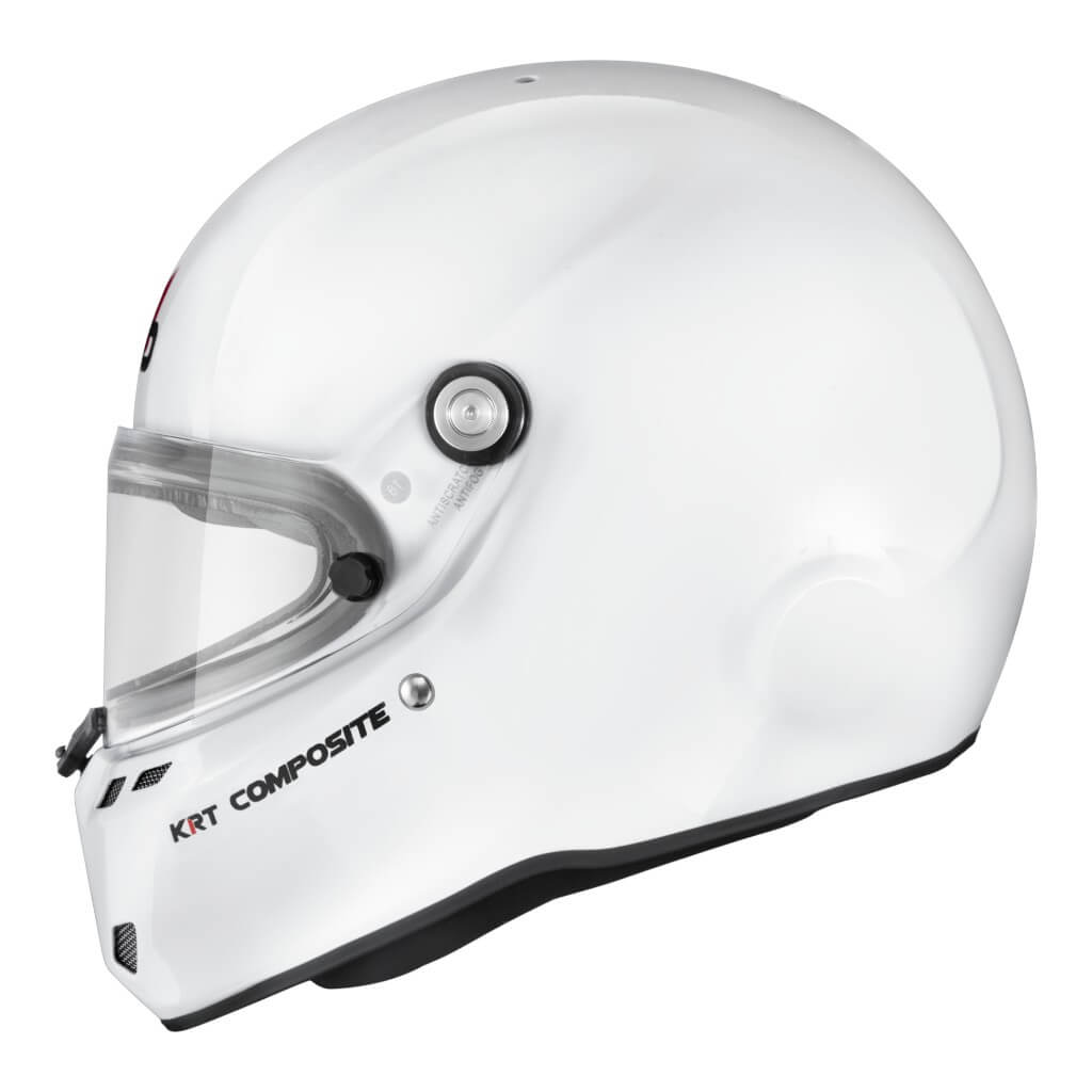STILO AA0814AH2L57 Karting Helmet ST6 KRT Composite FIA 8878-2024 K2025, White/Black, Size 57 Photo-2