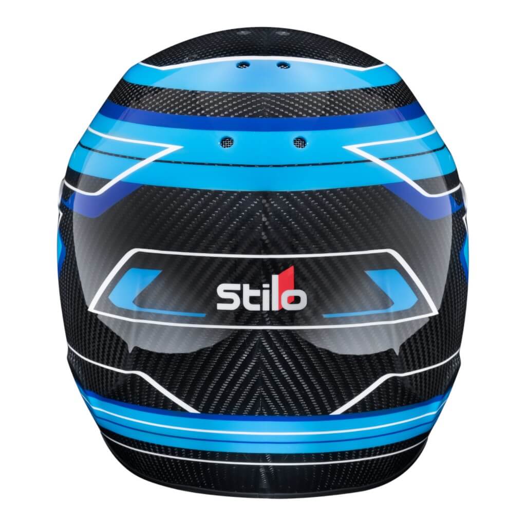 STILO AA0821AH5P55DBLU Karting Helmet ST6 CMR Carbon Lite Graphyc, Snell CMR 2016, Blue, Size 55 Photo-1