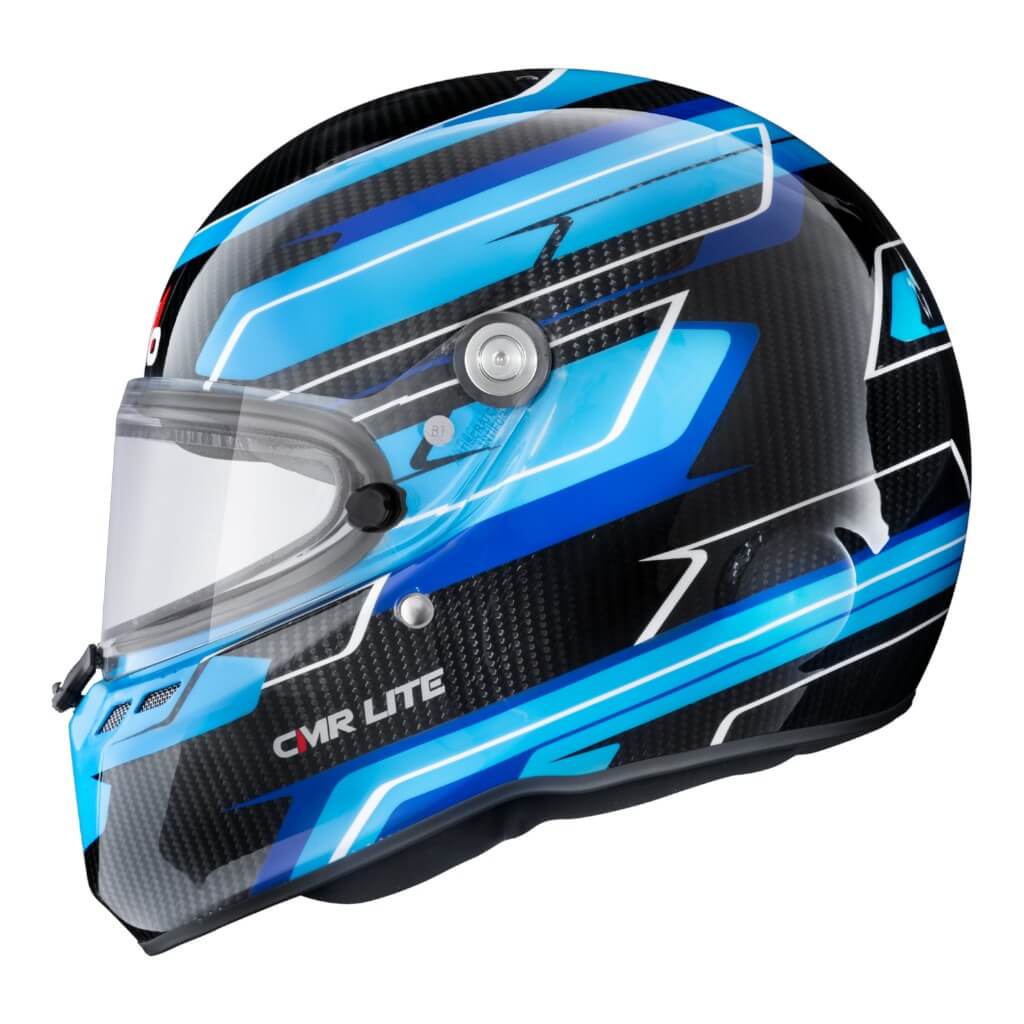 STILO AA0821AH5P55DBLU Karting Helmet ST6 CMR Carbon Lite Graphyc, Snell CMR 2016, Blue, Size 55 Photo-3