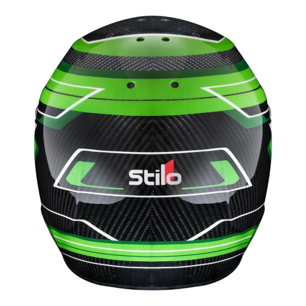 STILO AA0821AH5P53DGRE Karting Helmet ST6 CMR Carbon Lite Graphyc, Snell CMR 2016, Green, Size 53 Photo-1
