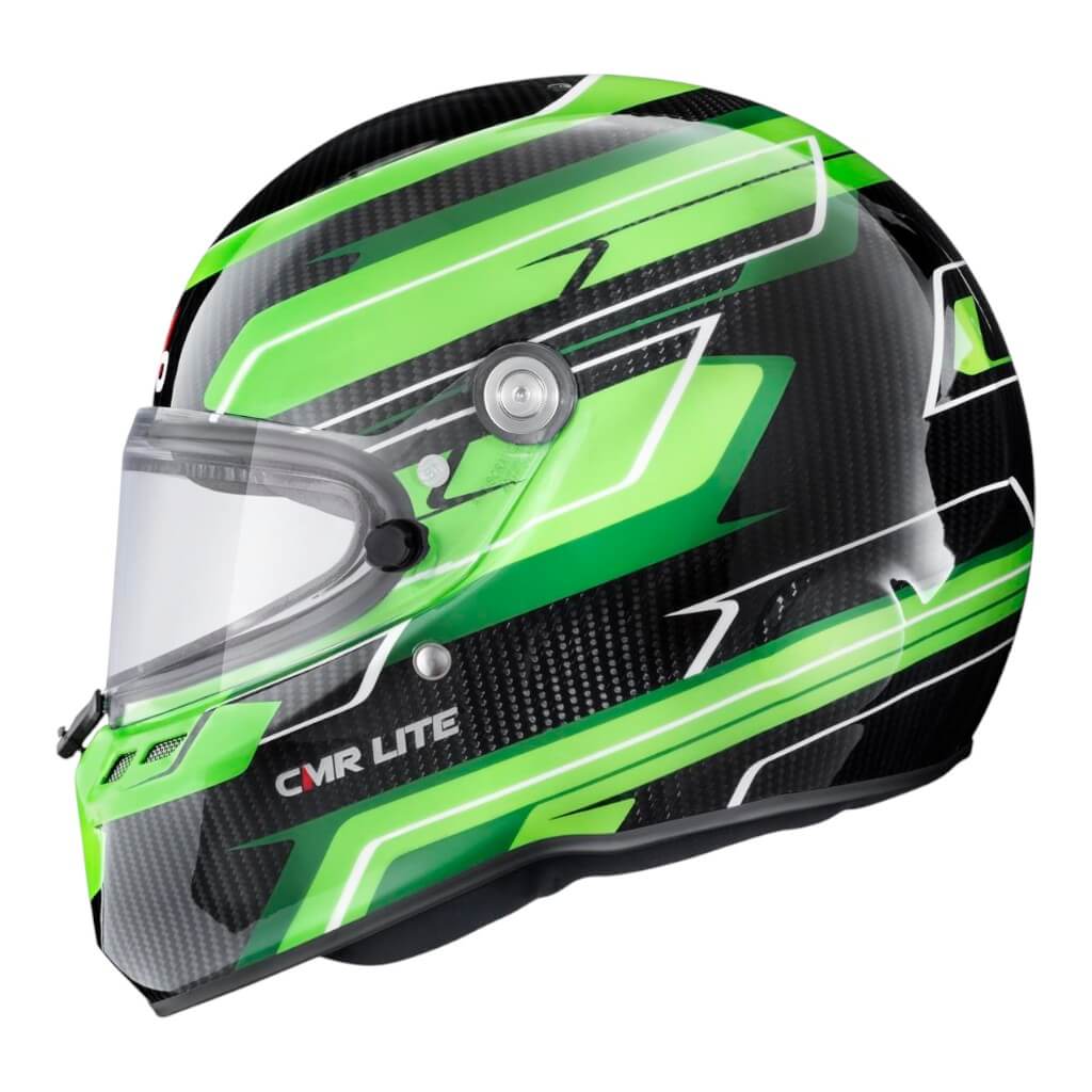 STILO AA0821AH5P54DGRE Karting Helmet ST6 CMR Carbon Lite Graphyc, Snell CMR 2016, Green, Size 54 Photo-4