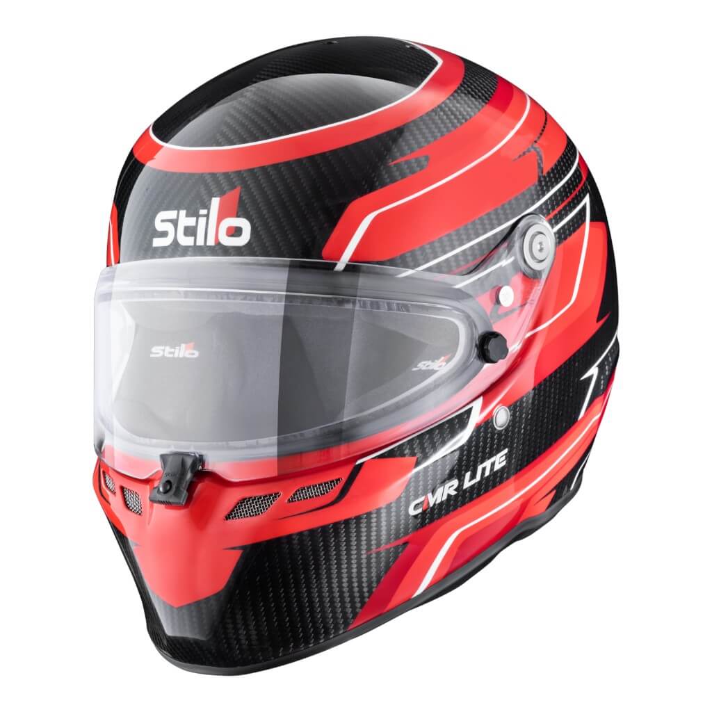STILO AA0821AH5P54DRED Karting Helmet ST6 CMR Carbon Lite Graphyc, Snell CMR 2016, Red, Size 54 Photo-0
