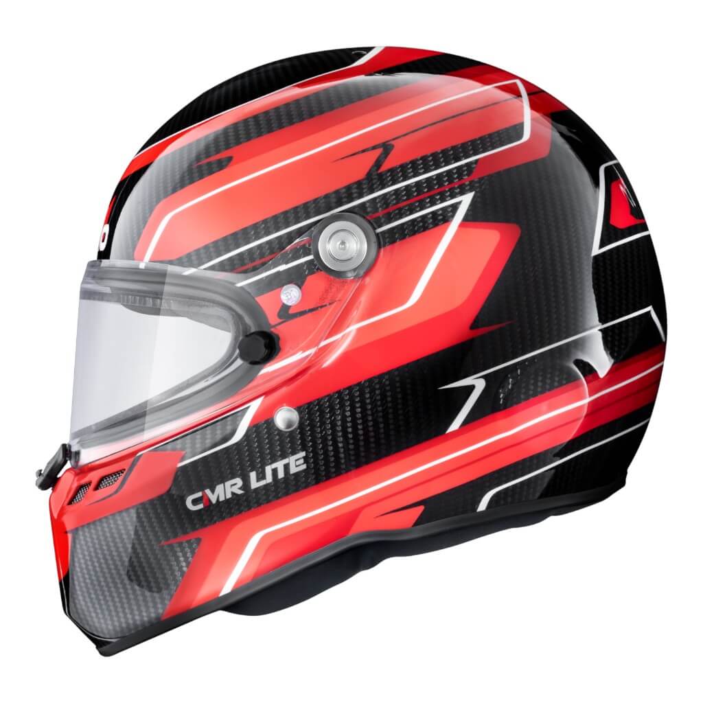 STILO AA0821AH5P56DRED Karting Helmet ST6 CMR Carbon Lite Graphyc, Snell CMR 2016, Red, Size 56 Photo-3
