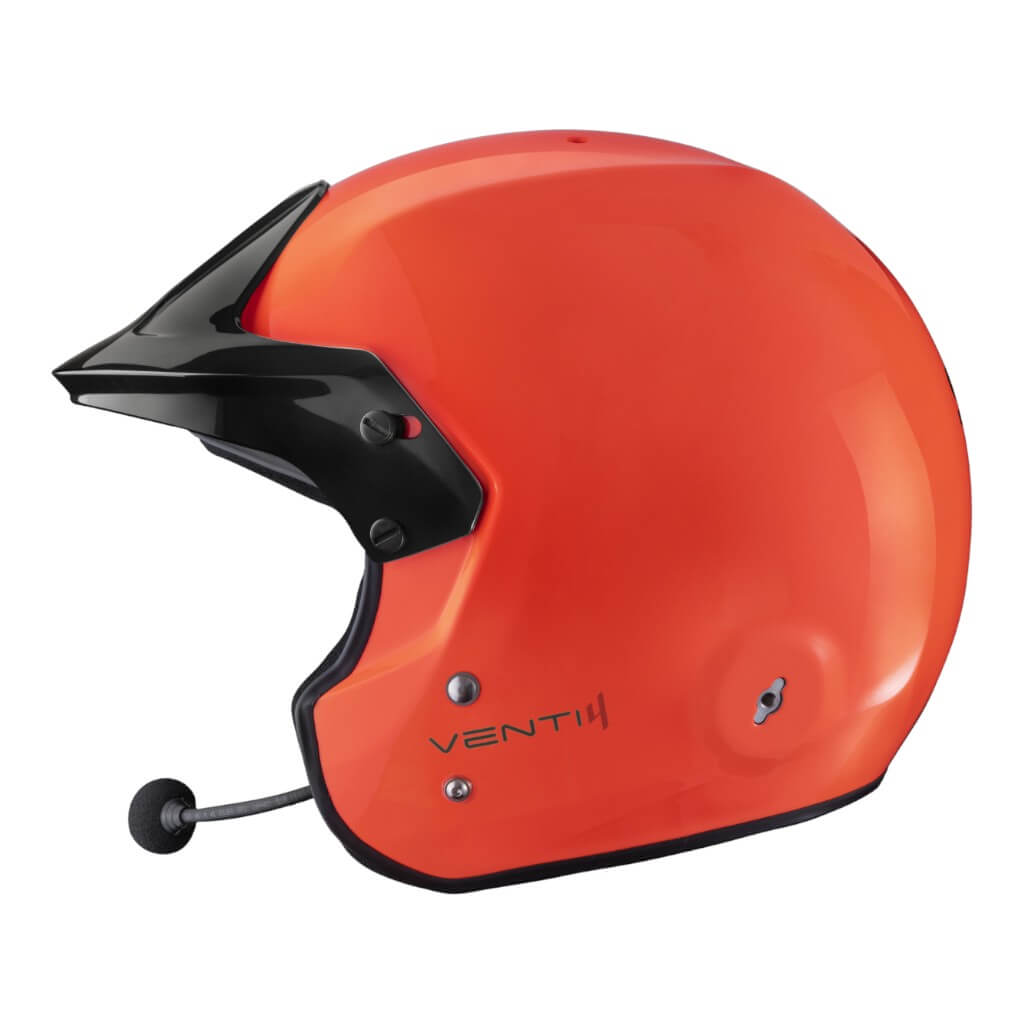 STILO DA0114EF2X57 Helmet Venti4 Trophy Offshore, FIA 8859-24, Orange/Black, Size 57 Photo-2