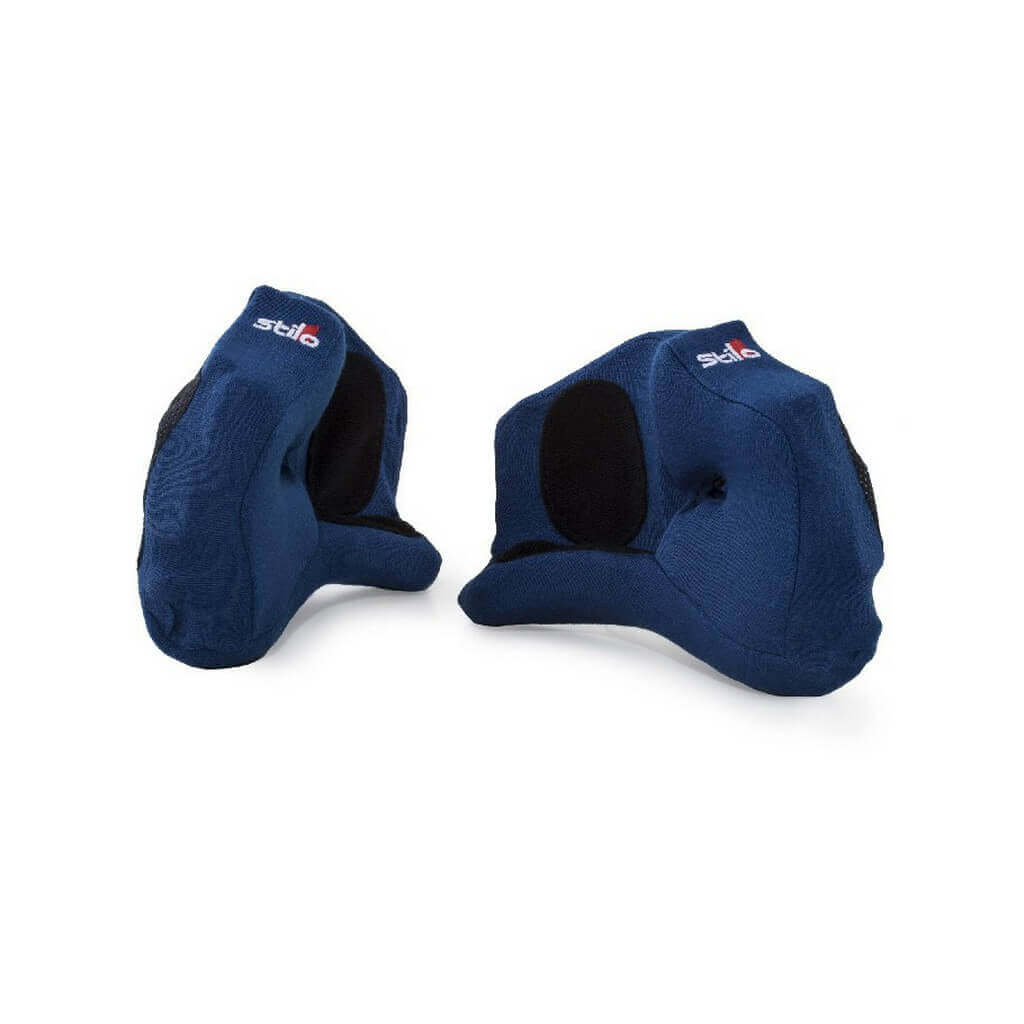 STILO YA0232blue-35 Cheek Pads for WRC DES Helmet, Blue, 35 mm Photo-0