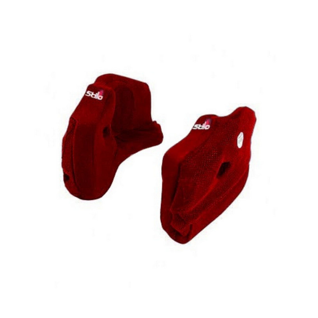 STILO YA0869red-30 Cheek Pads for ST5 KRT Helmet, Red, 30 mm Photo-0