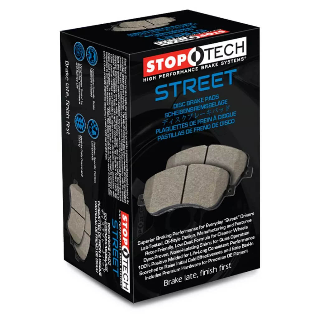 STOPTECH 308.15470 Rear Street Brake Pads with Shims & Hardware for AUDI / PORSCHE A6 / A6 Quattro / A7 / A7 Quattro 2010-2020 Photo-5