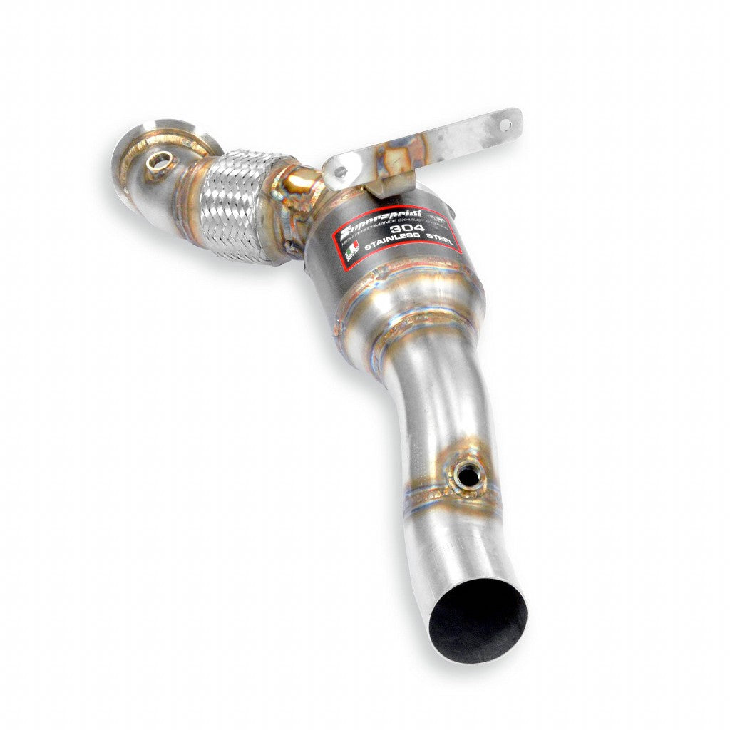 SUPERSPRINT 393241 Downpipe Left with Metallic Catalytic Converter for FERRARI 488 Photo-0