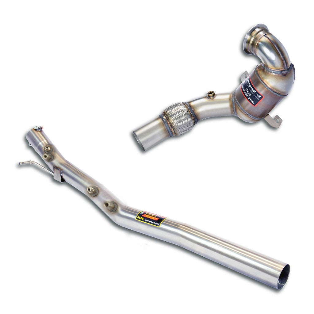 SUPERSPRINT 778541 Turbo Downpipe Kit and Metallic Catalytic Converter for AUDI TT (8S) Photo-0