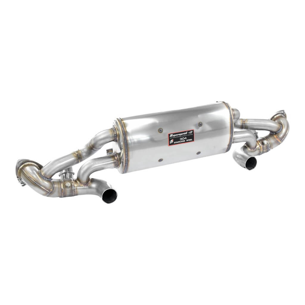 SUPERSPRINT 862054 Rear Exhaust Right / Left with Valves for PORSCHE 718 Boxter Spyder RS 4.0L / PORSCHE 718 Cayman GT4RS (982) Photo-0