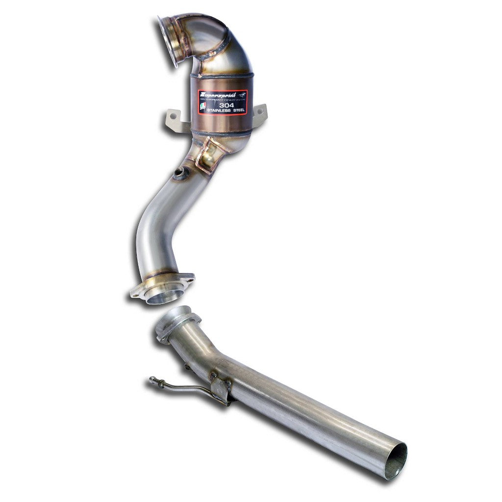 SUPERSPRINT 918561 Turbo Downpipe Kit and Metallic Catalytic Converter for VW Polo GTI 2G Photo-0