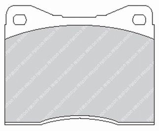 FERODO FCP399H Front Brake Pads DS2500 for BMW M5 (E28) Photo-0