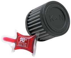 K&N RU-1130 UNIVERSAL Clamp-On Air Filter 1-11/16"FLG, 3"OD, 2-1/2"H Photo-0