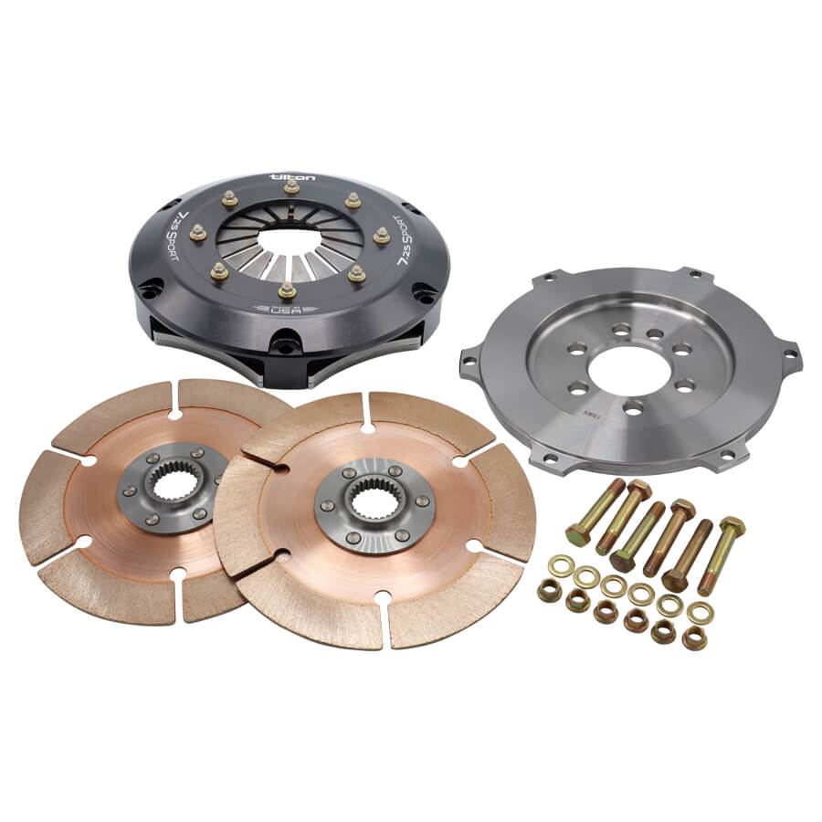 TILTON 56-2136 Clutch-flywheel assemblies, Sport 2D 7.25" for SBC, Fine SPL Photo-0