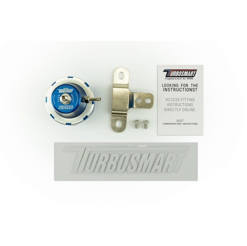 TURBOSMART TS-0404-1021 Fuel Pressure Regulator -6AN Blue Photo-5