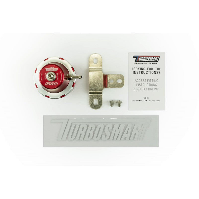 TURBOSMART TS-0404-1034 Fuel Pressure Regulator -8AN Red Photo-5
