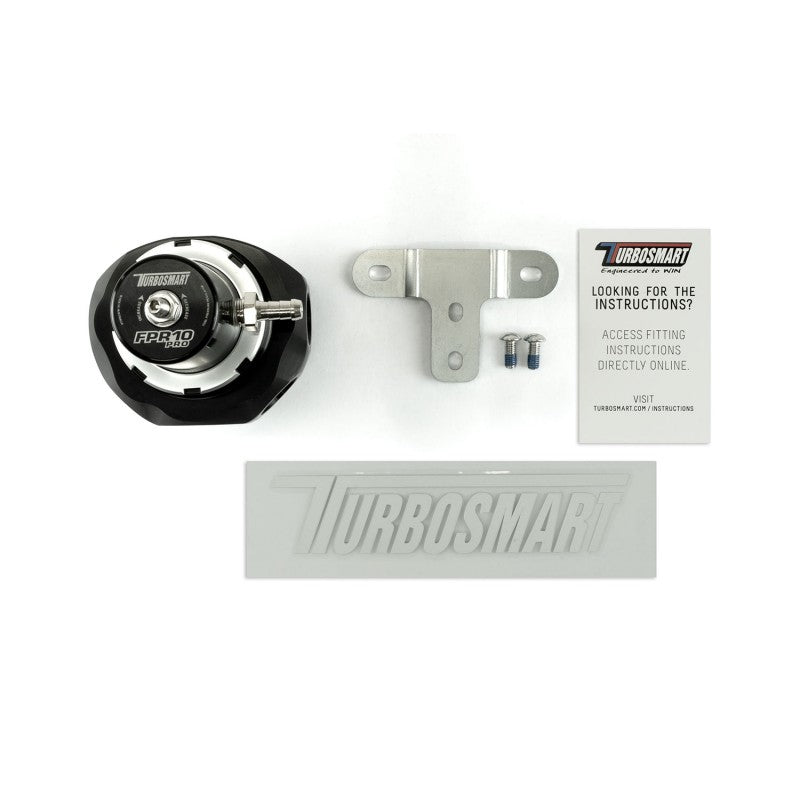 TURBOSMART TS-0404-1242 Fuel Pressure Regulator -10AN Pro Black Photo-5