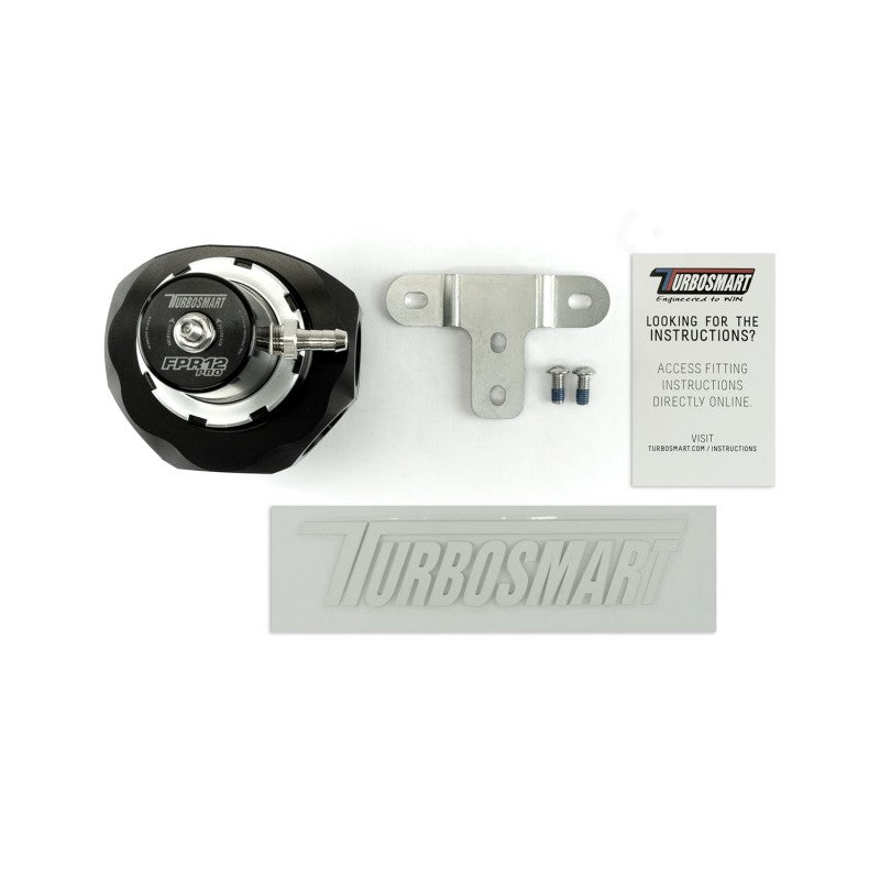 TURBOSMART TS-0404-1252 Fuel Pressure Regulator -12AN Pro Black Photo-5