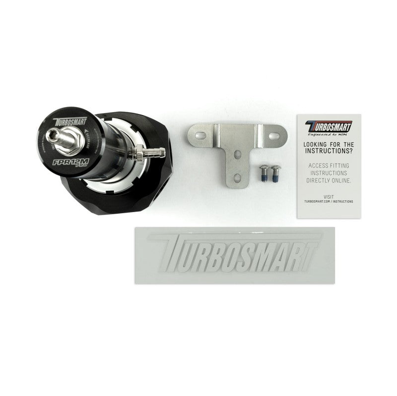 TURBOSMART TS-0404-1352 Fuel Pressure Regulator -12AN Pro M Black Photo-5