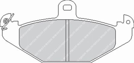 FERODO FCP878R Rear Brake Pads DS3000 for RENAULT Safrane / Laguna Photo-0