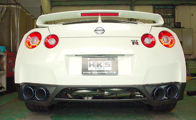HKS 31021-AN010 Legamax Premium Exhaust for NISSAN R35 GT-R (titanium tips) Photo-1