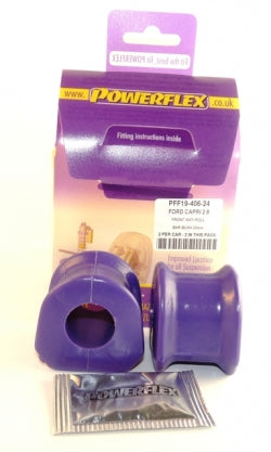 POWERFLEX PFF19-406-24 x2 Front Anti Roll Bar Mount (24mm) FORD Capri Photo-0