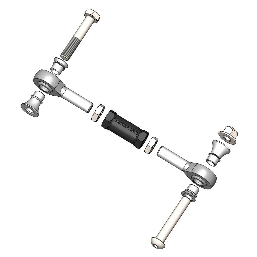 VERKLINE ELA-052 Rear Sway Bar Adjustable End Links Kit for TOYOTA GR Yaris (XP210) 2020- Photo-1