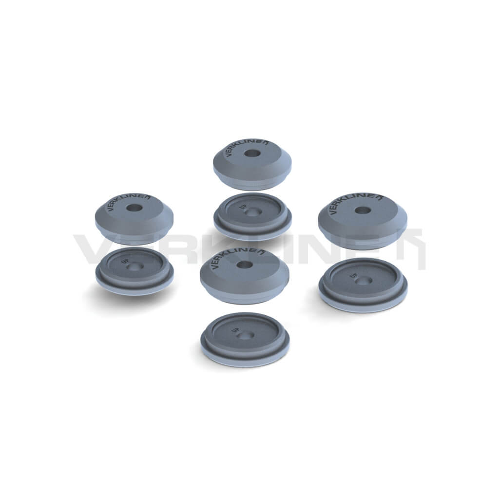 VERKLINE SBK-018 Rear Aluminium Subframe Bushings Kit (8 pcs) for AUDI RS3 (8V) / VW Golf R (Mk7 / Mk8) Photo-0