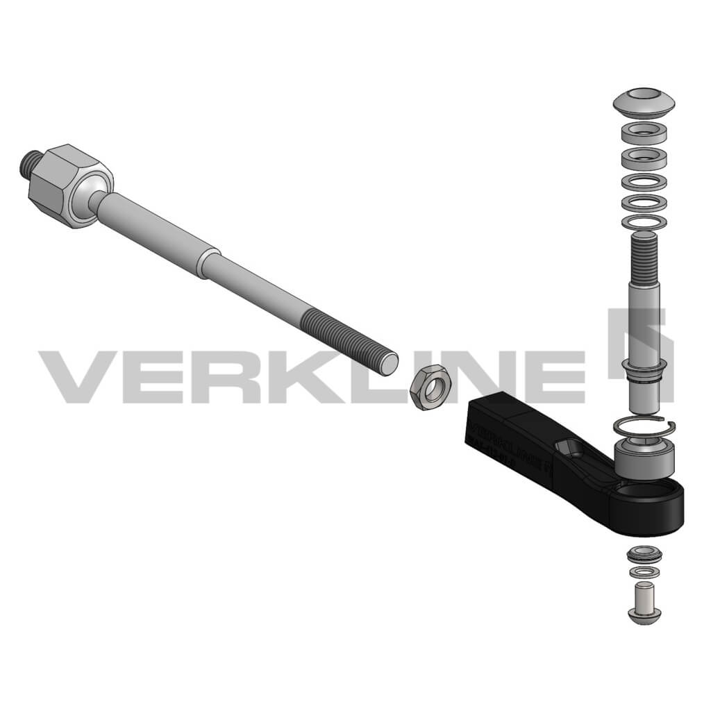 VERKLINE WAS-412 Front Bump Steer Adjustable Tie Rod Ends Kit for TOYOTA GR Supra / BMW Z4 (G29) Photo-1