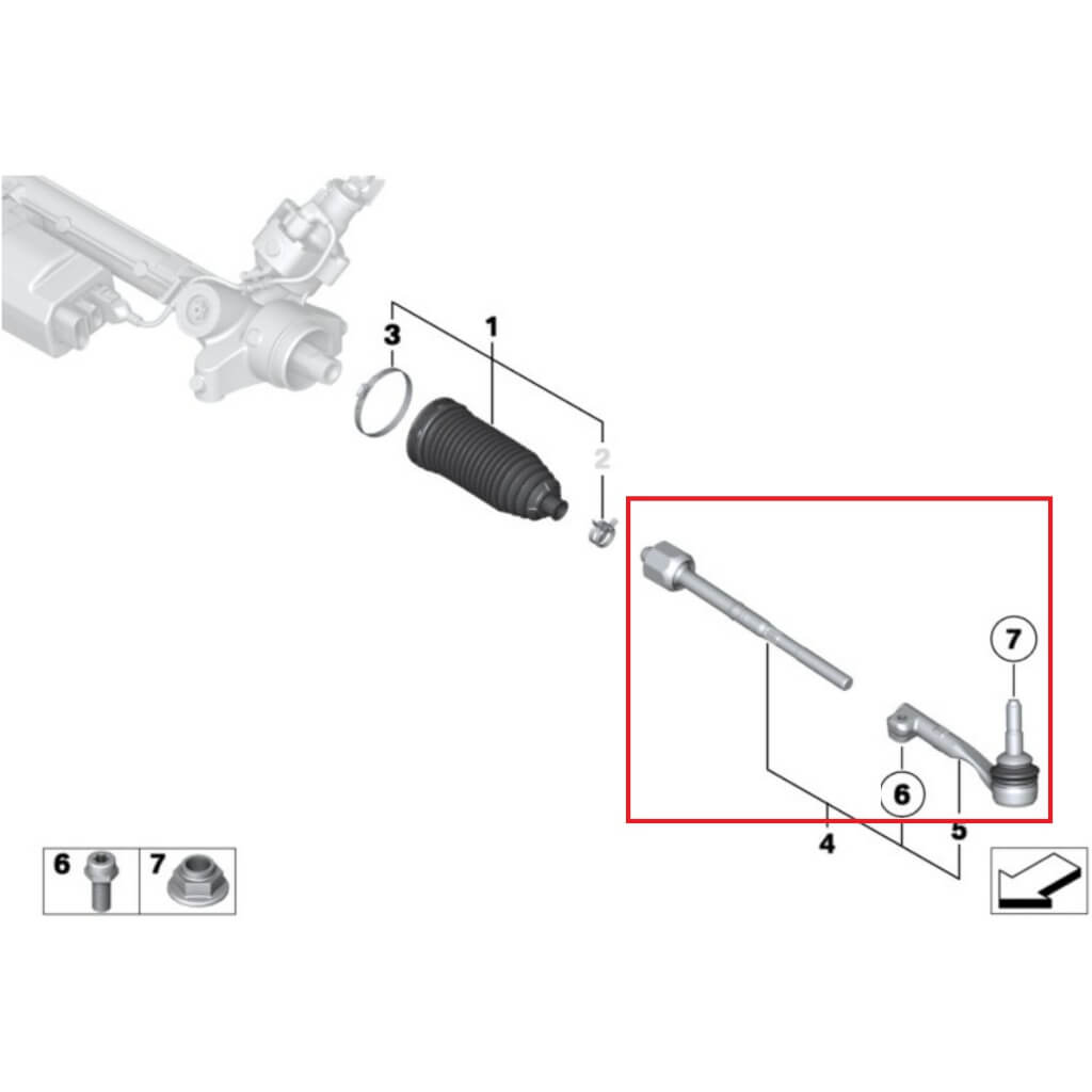 VERKLINE WAS-412 Front Bump Steer Adjustable Tie Rod Ends Kit for TOYOTA GR Supra / BMW Z4 (G29) Photo-2