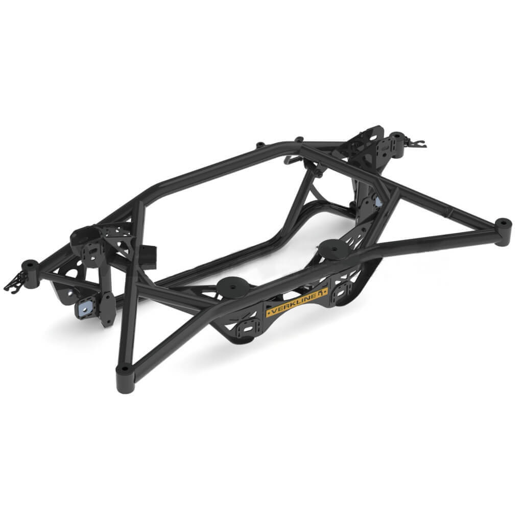 VERKLINE WAS-564 Rear Lightweight Tubular Subframe Track for AUDI RS3 (8V) / VW Golf (Mk7 / Mk8) Photo-2