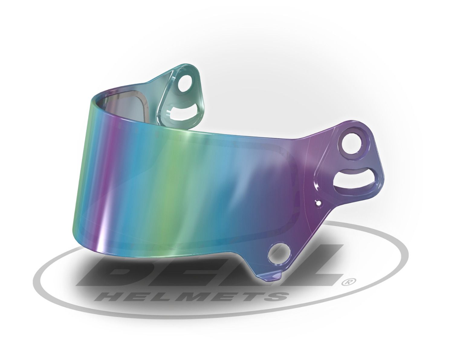 BELL 2010089 Visor SE07 DSAF for KC7 helmet, 2 mm, Irridium Mirror Photo-0