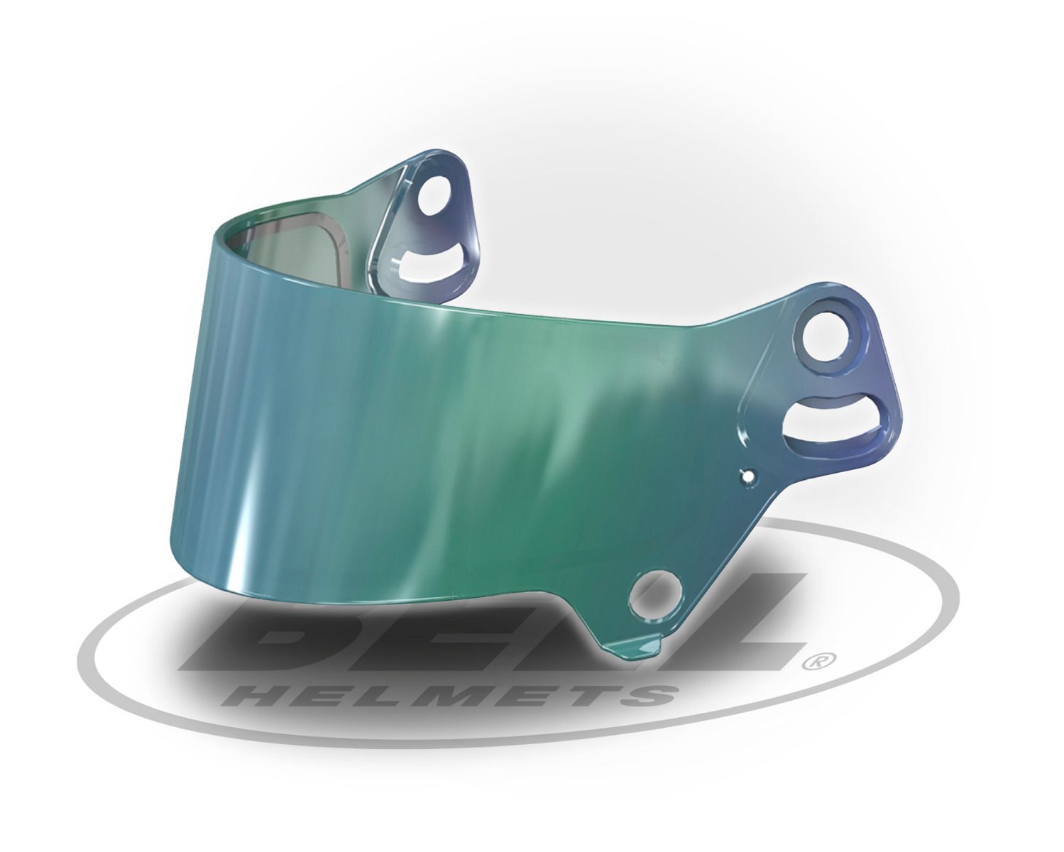 BELL 2010092 Visor SE07 DSAF for KC7 helmet, 2 mm, smoke ML, Green Photo-0