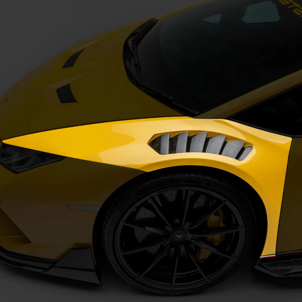 VORSTEINER 1040LOV Front Fenders with Integrated Vents and Splash Shields VICENZA EDIZIONE (Matrix Carbon) for LAMBORGHINI Huracan Performante / LP610-4 / LP580-2 Photo-1