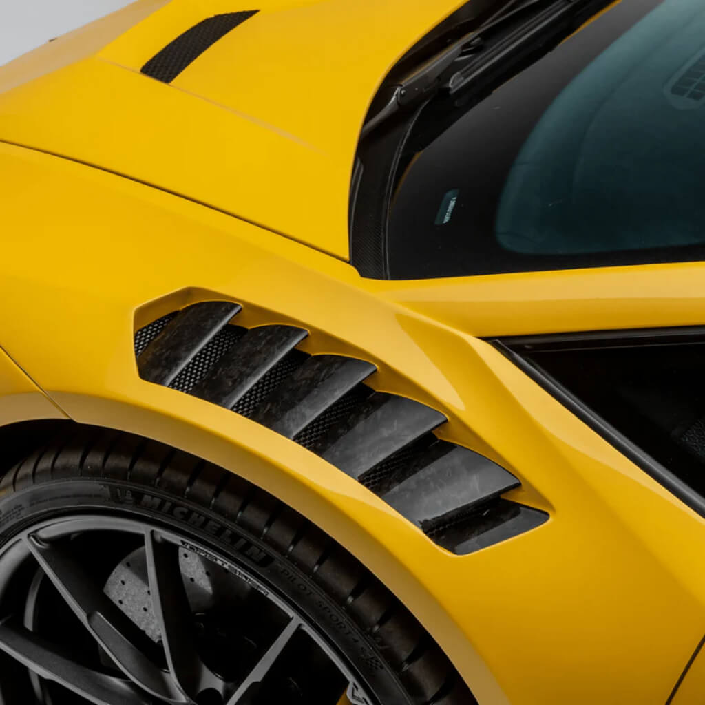 VORSTEINER 1040LOV Front Fenders with Integrated Vents and Splash Shields VICENZA EDIZIONE (Matrix Carbon) for LAMBORGHINI Huracan Performante / LP610-4 / LP580-2 Photo-2