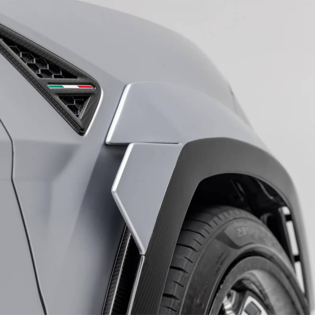 VORSTEINER 2028LOV Canards EDIZIONE (Satin Carbon) for LAMBORGHINI Urus Performante 2023- Photo-6