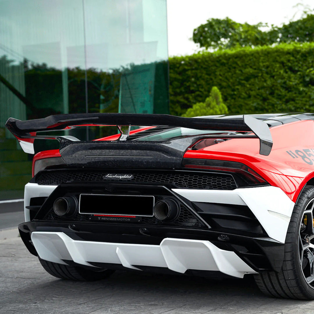 VORSTEINER 3075LOV Rear Wing with Integrated Decklid MONZA (Carbon Matrix) for LAMBORGHINI Huracan EVO 2019- Photo-4