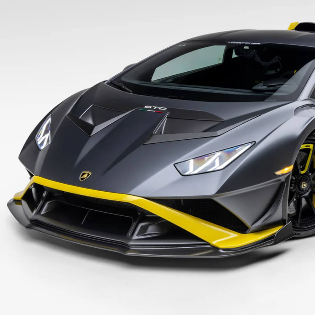VORSTEINER 4021LOV Front Spoiler VRS (Satin Carbon) for LAMBORGHINI Huracan STO 2021- Photo-1