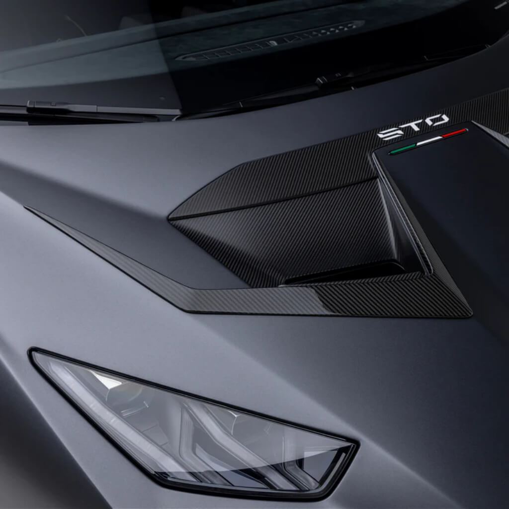 VORSTEINER 4046LOV Hood Ducts VRS (Satin Carbon) for LAMBORGHINI Huracan STO 2021- Photo-1
