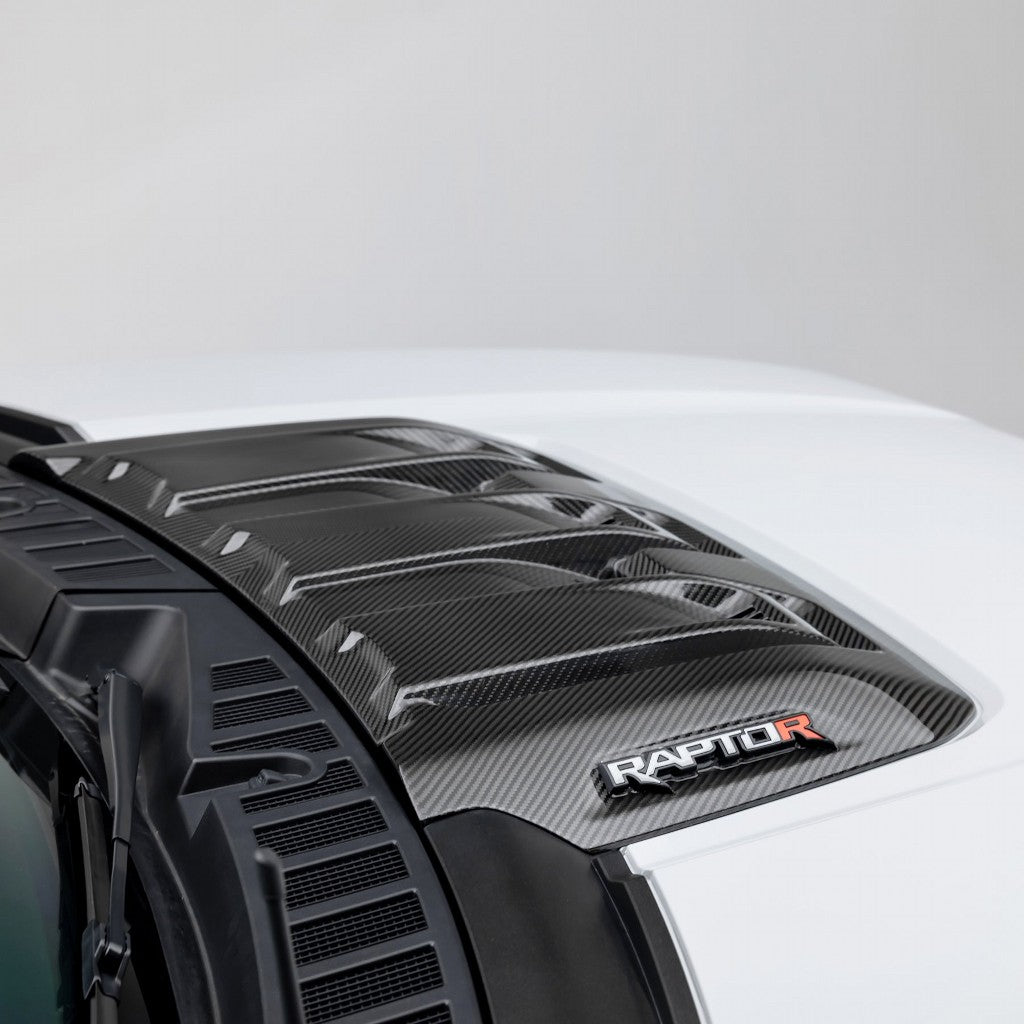 VORSTEINER FRT1026 Hood Trim Scoop (Satin Carbon) for FORD F-150 Raptor R 2023- Photo-1