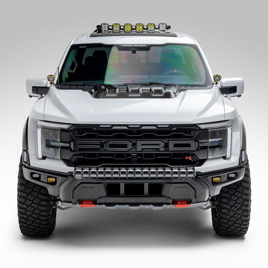 VORSTEINER FRT1025 Hood Trim Scoop (Gloss Carbon) for FORD F-150 Raptor R 2023- Photo-6