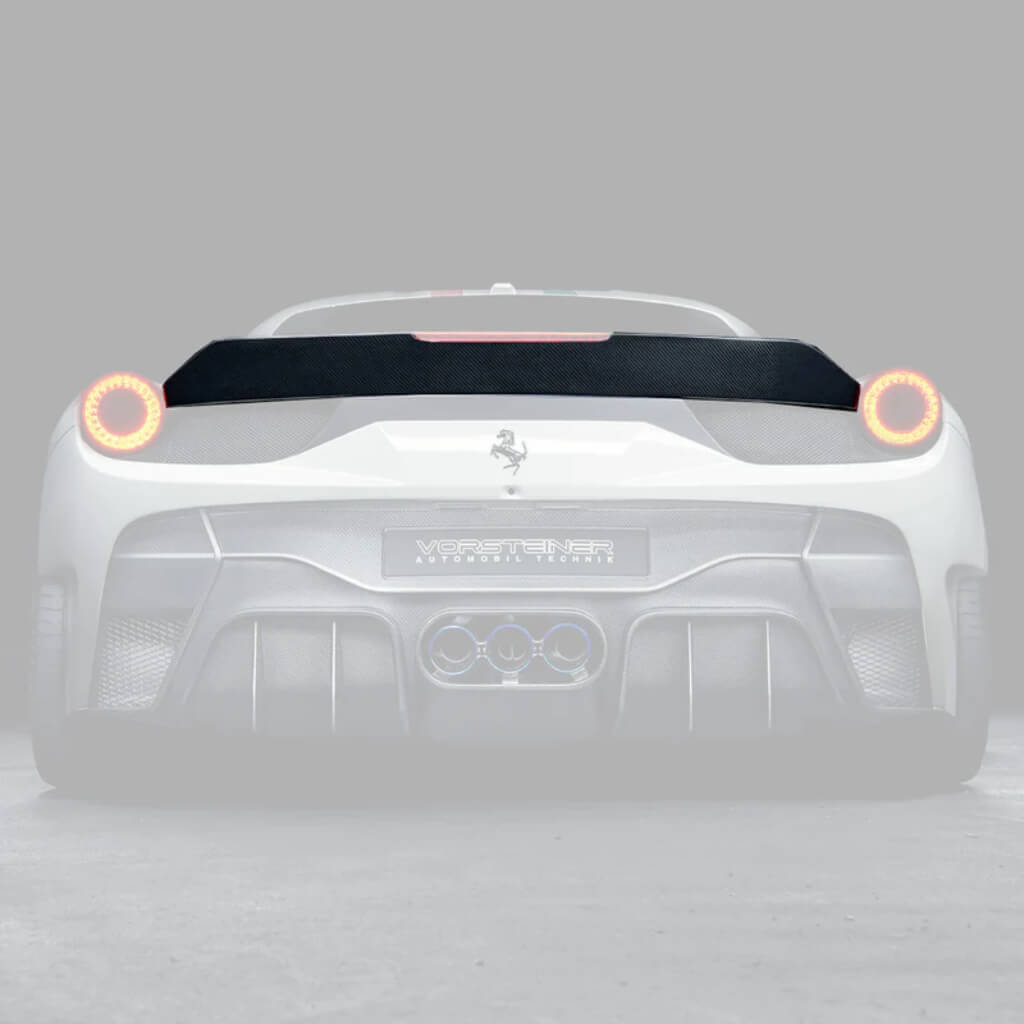 VORSTEINER FRV1160 Decklid Spoiler VX AERO (Gloss Carbon) for FERRARI 458 Italia 2009-2015 Photo-0