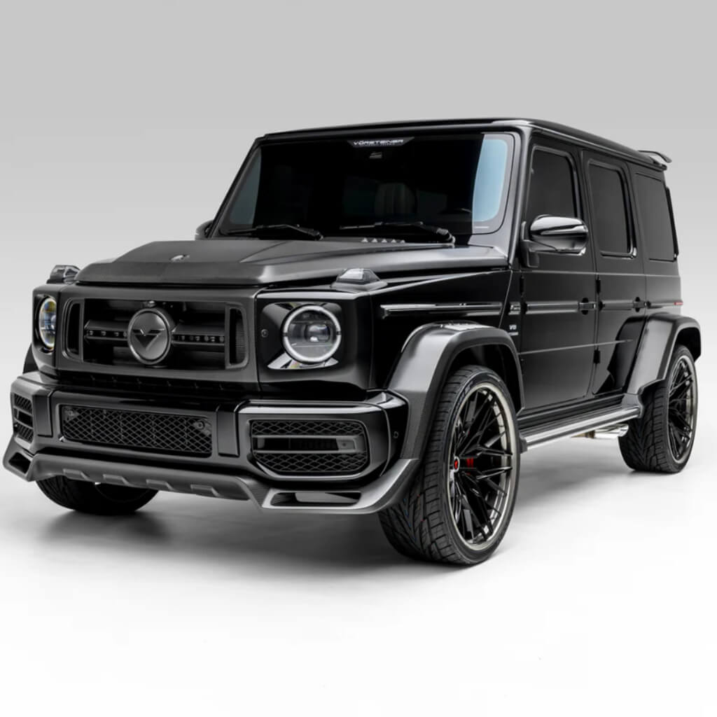 VORSTEINER MEV2006 Front Grille with Separate Center V Part Piece VRS (Satin Carbon) for MERCEDES-BENZ G63 AMG / G550 Photo-1